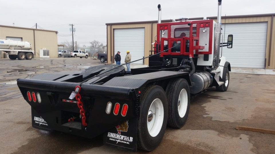 Frac Tank Mover Winch Truck - Energy Fabrication, Inc.