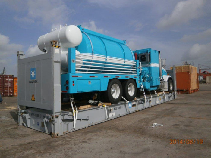 Hot Oiler Rigged For Export 2 – Energy Fabrication Odessa, TX